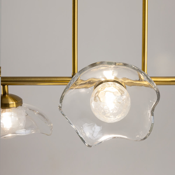 Nasufitowa lampa Miracle MOD207PL-05BS Maytoni kwiaty mosiądz przezroczysta