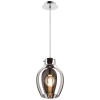 Wisząca lampa szklana BRESSO P19066A-D18 skandynawska chrom lustrzana