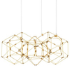 Lampa wisząca ASIS LE42727 LED 21.6W 3000K geometryczny wzór złota