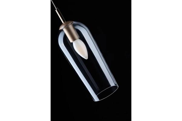 Zwis jadalniany nad stół AZ3337 BLANCA 1 Azzardo glass brązowy