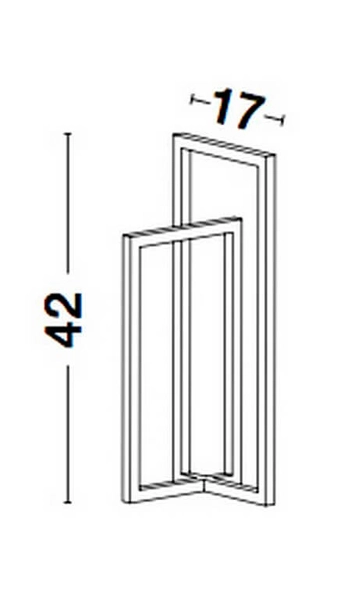 Prostokątna lampa biurkowa Mitu stojąca LED 12W czarna