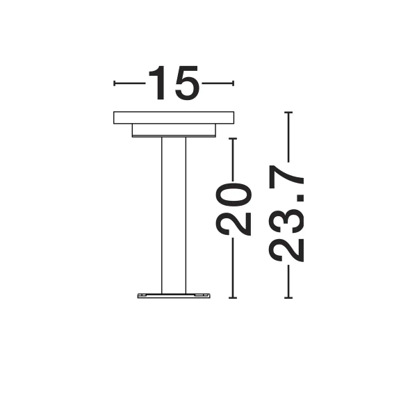 Stojąca lampka ogrodowa ALONVIA LE75154 LED 12W 3000K IP65 czarna