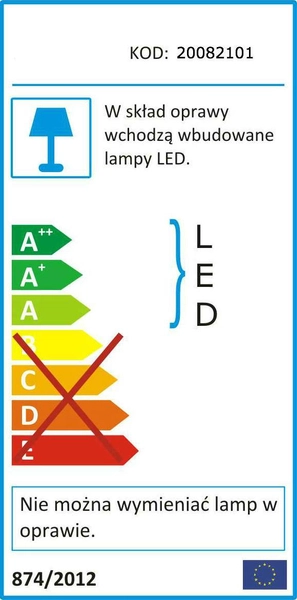 Kinkiet LAMPA ścienna SKY RACK P 20082101 Kaspa metalowa liniowa OPRAWA listwa LED 3,5W 3000K belka biała