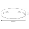 Lampa sufitowa MAQ ML0439 LED 24W 3000-6500K do łazienki IP40 czarna