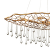 Nowoczesna lampa wisząca QN-LAGUNA-8P krople złota