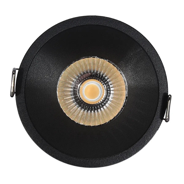 Wpuszczana oprawa sufitowa do kuchni 1383 IP44 LED 6W 3000K IP44 czarna