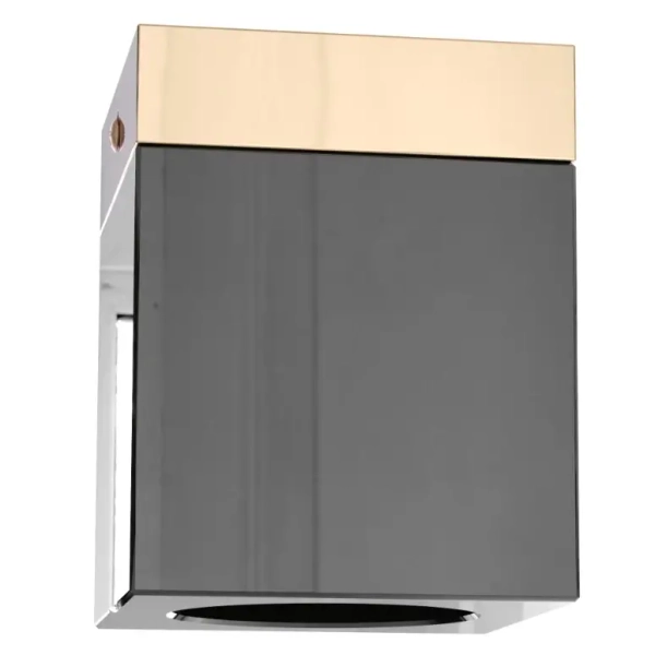 Nasufitowa lampa Cubo Nero Gold OR86300 downlight czarny złoty