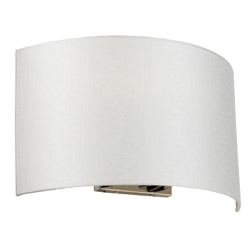 Materiałowy kinkiet na ścianę Cooper DL-COOPER-L-IV-PC chrom biały