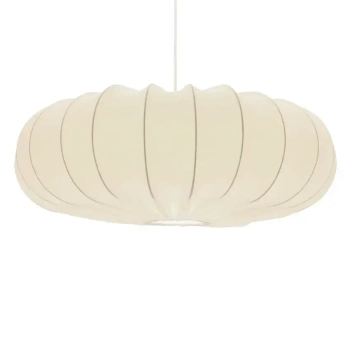 Abażurowa lampa wisząca Cafee' 31-39224 skandynawska kremowa biała