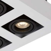 LAMPA sufitowa CASEMIRO IT8001S4-WH/BK Italux natynkowa OPRAWA metalowa SPOT kwadratowy biały