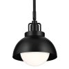 Lampa wisząca/ścienna/sufitowa Niva KL-NIVA-1W-1P-BK metalowa biała czarna