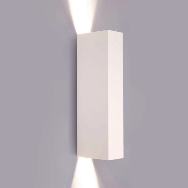 Kinkiet LAMPA ścienna MALMO 9704 Nowodvorski prostokątna OPRAWA metalowa biała