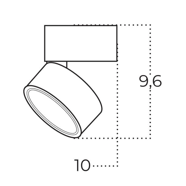 Natynkowa lampa salonowa Mona AZ6038 Azzardo LED 15W 3000-6000K biała