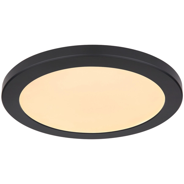 LAMPA sufitowa LASSE 12379-24B Globo okrągła OPRAWA metalowa LED 24W 3000K - 6500K plafon czarny