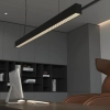 Lampa ledowa wisząca belka Sigi PL0127-BK Yaskr LED 44W 3000-6000K czarny