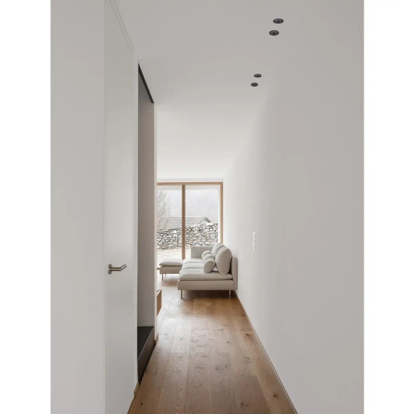 Wpuszczana sufitowa lampa ARAMIEL LE65107 LED 13W 3000K podtynkowa biała złota