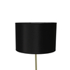 Elegancka lampa podłogowa Tegola do sypialni czarna złota