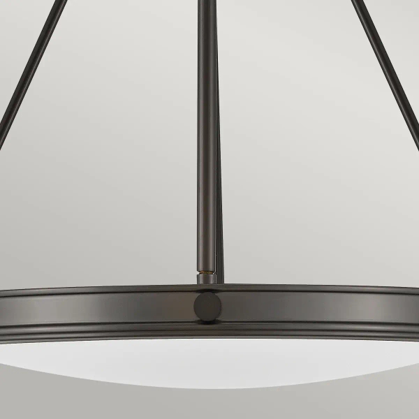 Industrialna lampa wisząca Collier HK-COLLIER-P-BX na łańcuchu czarna