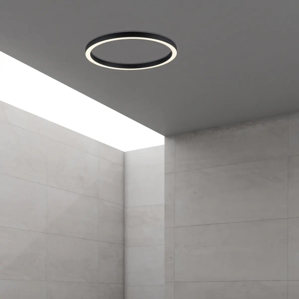 Owalna lampa sufitowa z pilotem PURE-LINES grafitowa 6306-13 1xLED 42W CCT