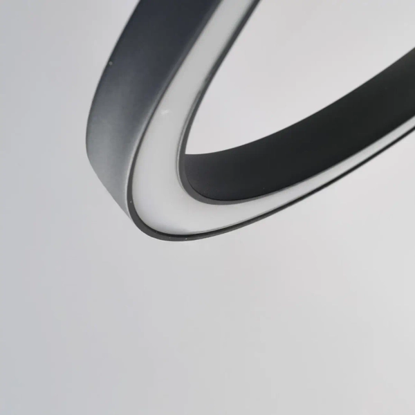 Wisząca nowoczesna lampa ściemnialna nad stół LAYLA LED 50W 3000K AZ6755 czarna aluminiowa