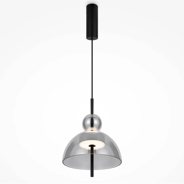 Lampa zwisająca Bangkok MOD185PL-L6B3K4 LED 12W 3000K czarny przydymiony