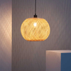 Ekologiczna lampa wisząca kula Boho ABR-NLW28-BH-E27 bambus naturalny