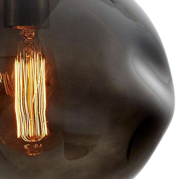 LAMPA wisząca AVIA M 10422108 Kaspa szklana OPRAWA zwis grafitowy