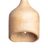 Lampa wisząca z drewna mango Fagioli ABR-LWMAN1 do salonu drewniana