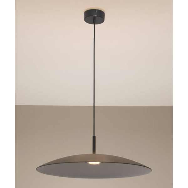 Wisząca lampa PECA LE44271 LED 17W 3000K kopuła szara czarna