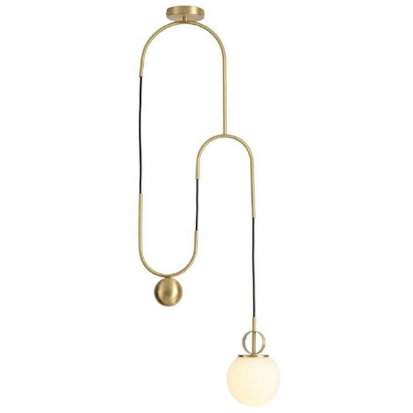 Lampa wisząca Lift MSE010100310 do salonu złota biała