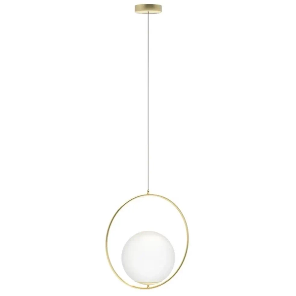 Wisząca lampa szklana Jumbo AZ4983 ball kula złota