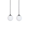 Kulista lampa wisząca do salonu Tavira 41263 metalowa tubka czarna