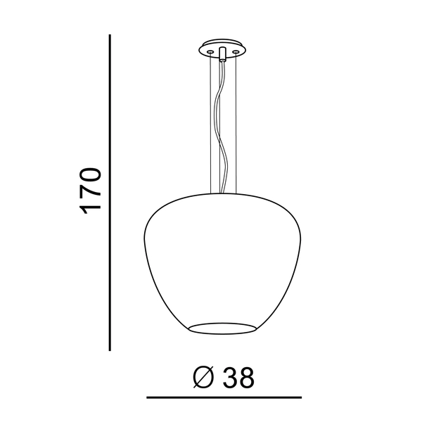 Złota lampa wisząca Baloro nowoczesna szklana do salonu