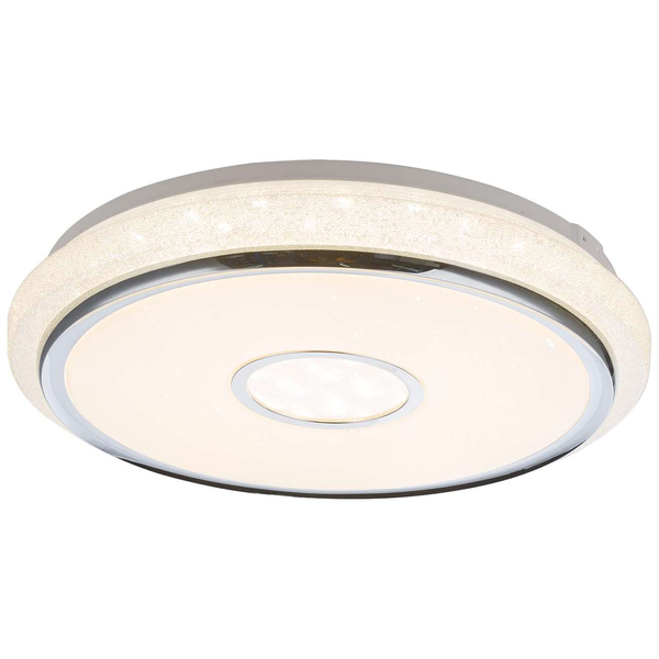Plafon LAMPA sufitowa DANI 48389-40 Globo okrągła OPRAWA natynkowa LED 40W z efektem gwiazd biała