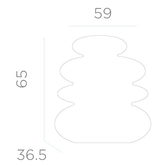 Lampka stojąca Balans Cable LUMBS070OFNW LED 9W 6000K IP65 kamienie biała