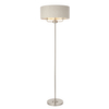 Lampa podłogowa Highclere 94359 Endon vintage z abażurem beż chrom