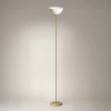 Lampa podłogowa do salonu Zack ML2338 łukowa biały beżowy