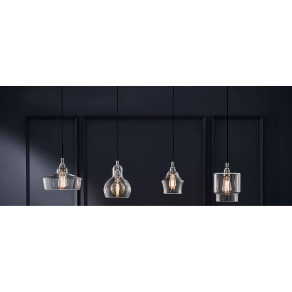 LAMPA wisząca LONGIS II 10134109 Kaspa kulista OPRAWA szklany ZWIS loftowy przezroczysty