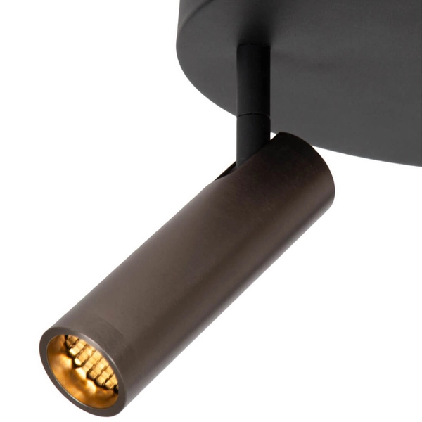 Potrójna lampa sufitowa GRADO 22974/13/15 tuba metalowa szara