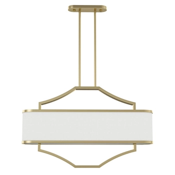 Biała lampa wisząca Gerdo Ovale zwis nad stół z materiału