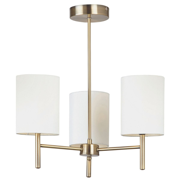 Lampa sufitowa do salonu BRIO-3AB Endon potrójna biała