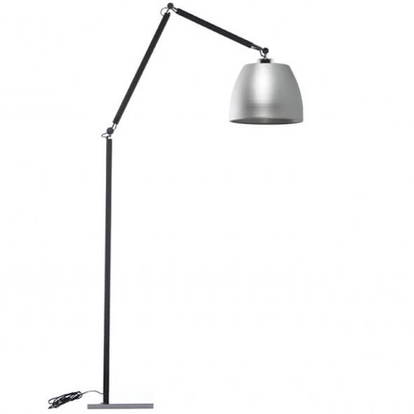 Nowoczesna lampa podłogowa Zyta AZ1849+AZ2593 Azzardo ruchoma czarna aluminium