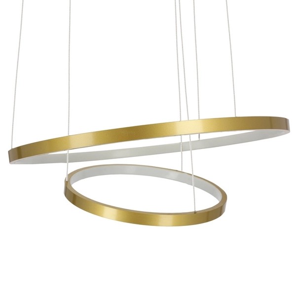 Lampa wisząca LED Lune 32-76281 Candellux 40W pierścienie ringi złote