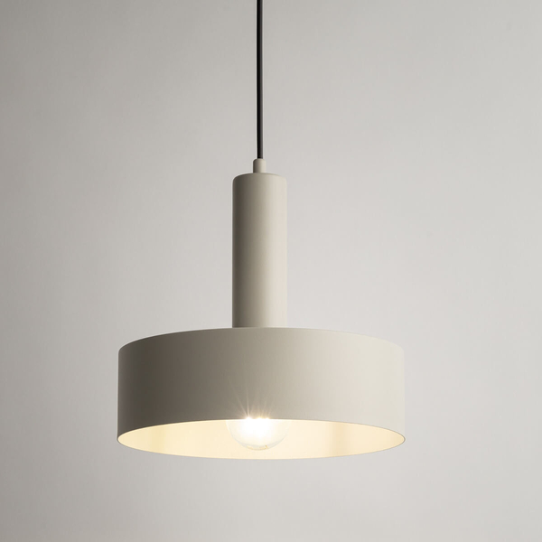 Pojedyncza lampa wisząca Vitrum 40807 Sigma do salonu beżowa 