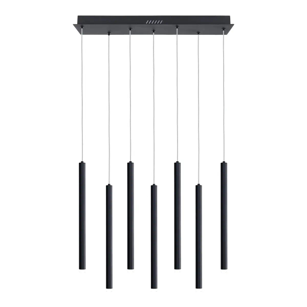 Wielopunktowa lampa wisząca Valdes PND-22302-7-BK LED 35W 3000-6000K czarny