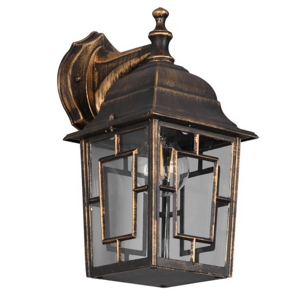 Elewacyjna lampa ścienna Volturno 205967128 IP23 latarnia rdzawy