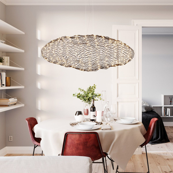Lampa wisząca Hayden 4201250-4002 By Rydens LED 15W 2700K siatka czarna