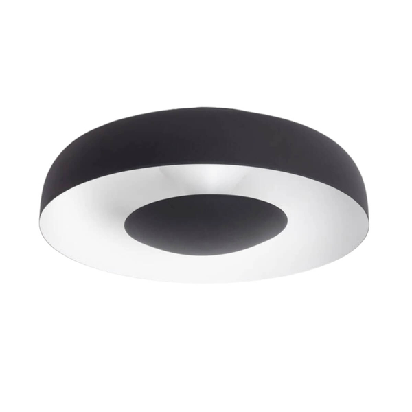 Okrągły plafon Portafortuna ABR-PPF20W LED 20W 3000K do sypialni czarny