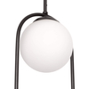 Wisząca lampa kulista Parva K-5101 Kaja szklana biała czarna