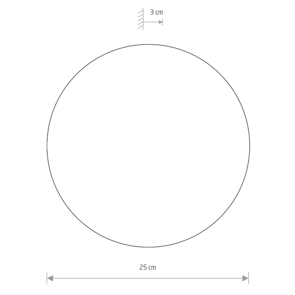 Ścienna lampa biała Ring 7638 LED 9W 3000K kinkiet do przedpokoju